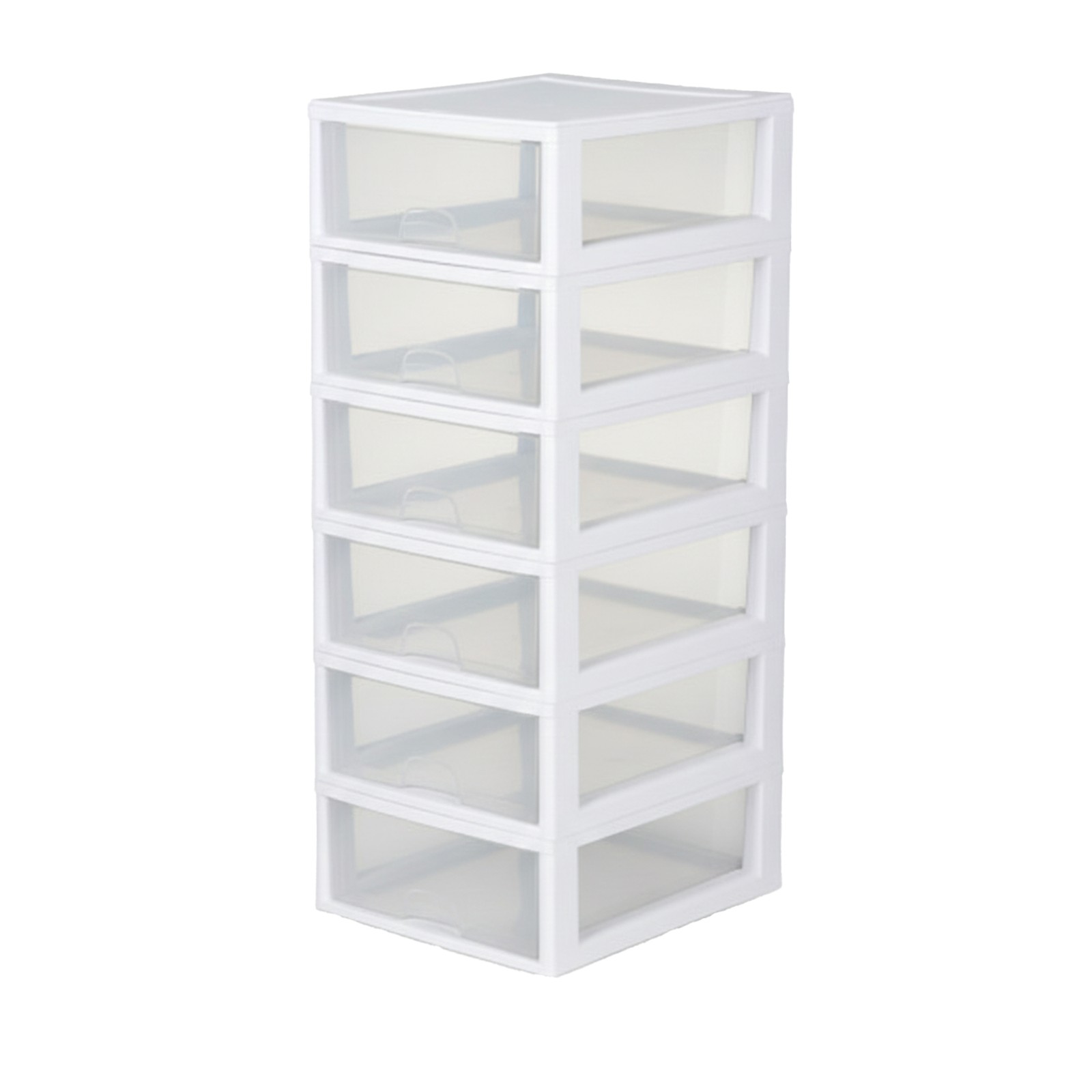 Sterilite 16 Quart Clear Plastic Stacking Storage Drawer Container Box, 6 Pack