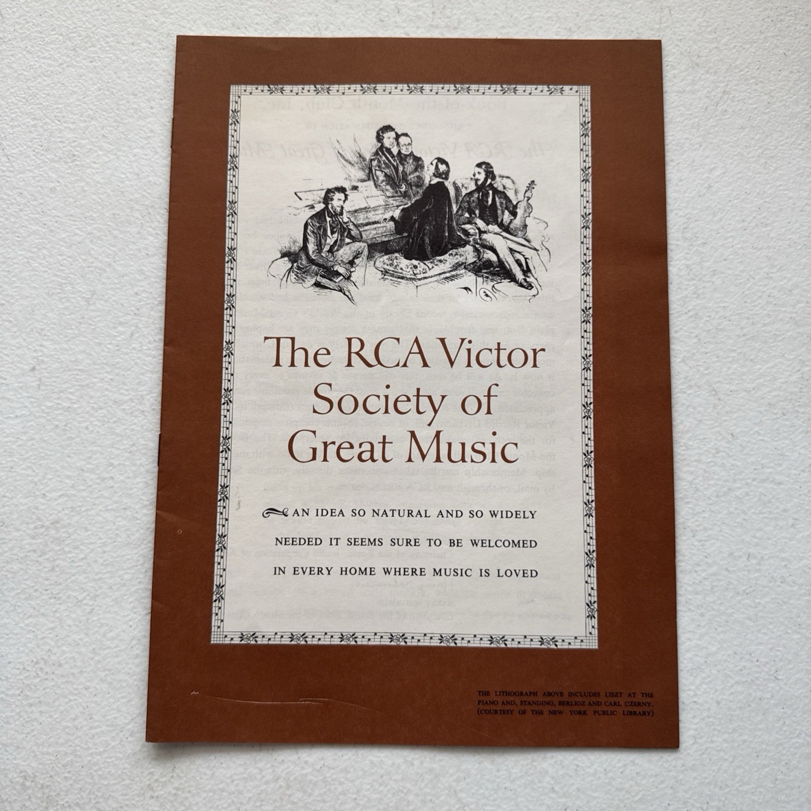 The Rca Victors Society Of Great Music Booklet Of The Month Club