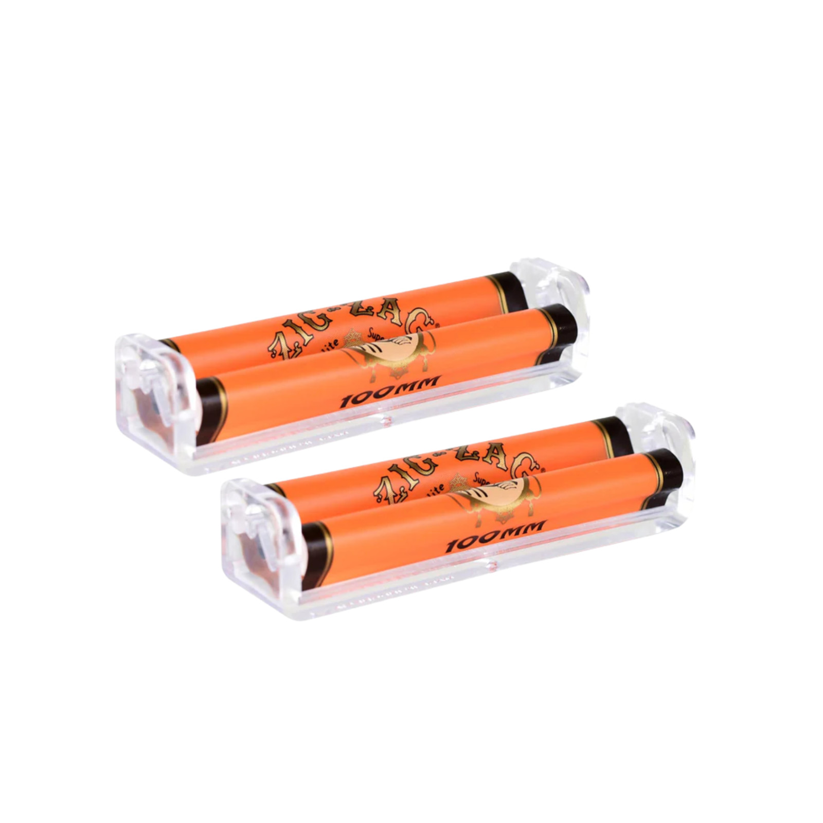 Zig-Zag 100mm Cigarette Rolling Machine | Premium Manual Roller Tool 2 Pack