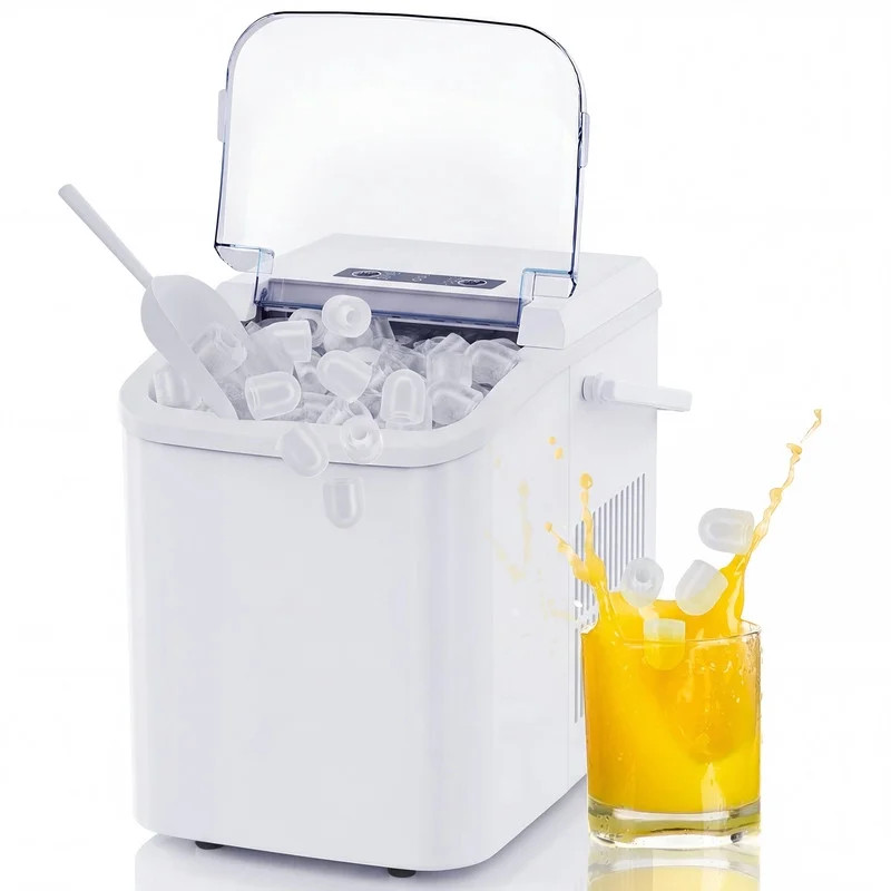 Gianna Countertop Ice Maker, 9 Bullet Ice Cubes in 6 Mins