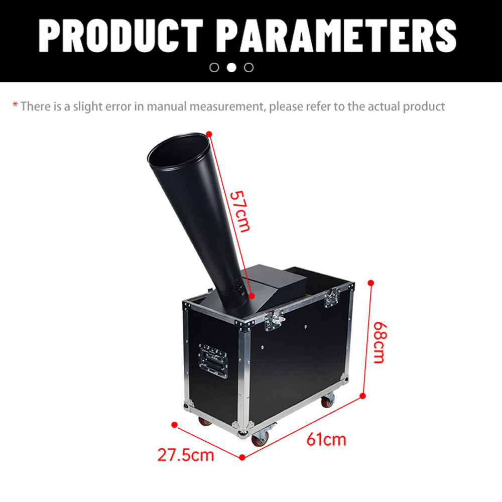 CO2 Confetti Machine with Flight Case Confetti Cannon Blaster Angle Adjusted