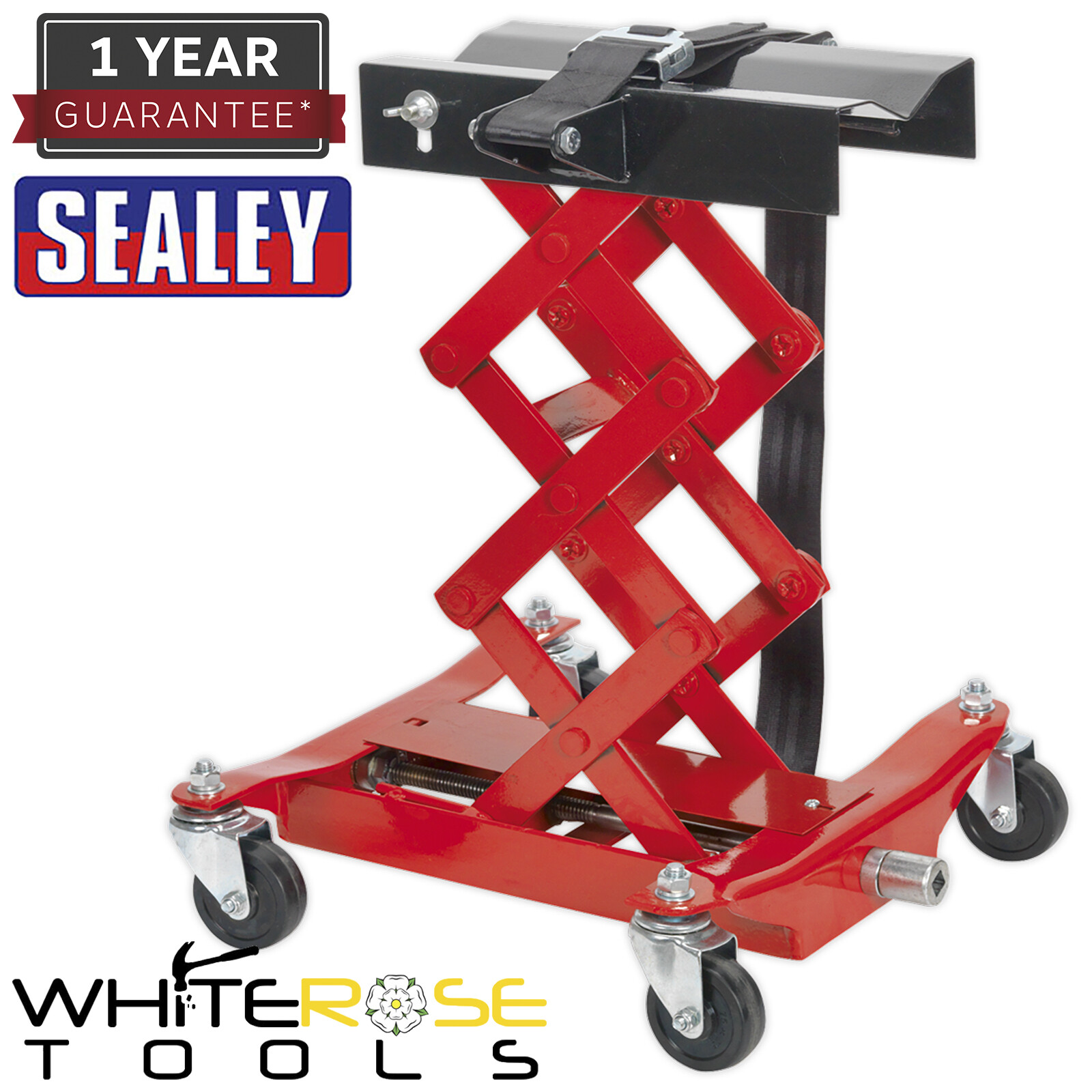 Sealey Floor Transmission Jack 150kg Scissor Mechanism Lift
