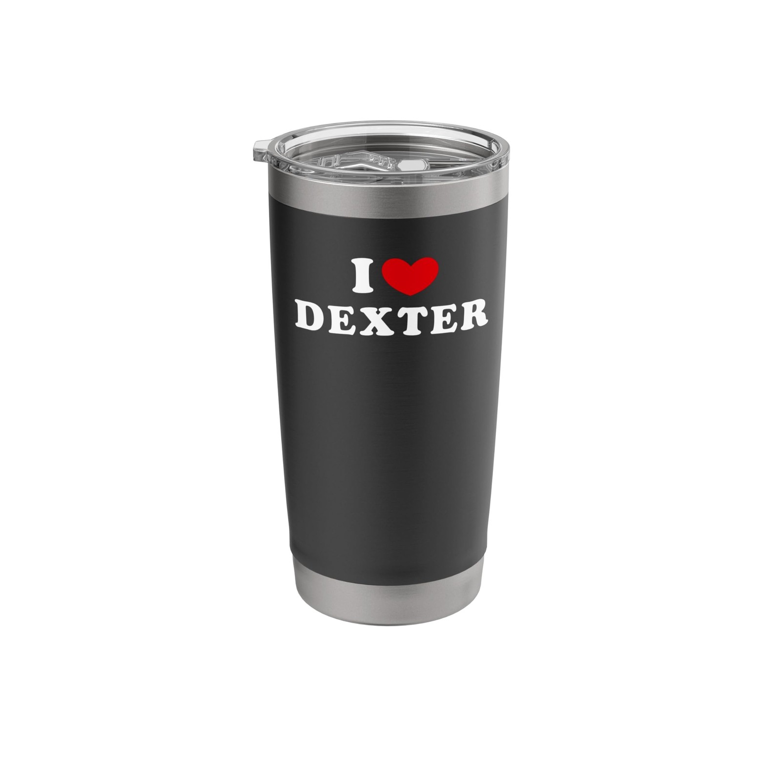 I Love Dexter, I Love Dexter Stainless Steel Insulated Tumbler 20 Ounces Black