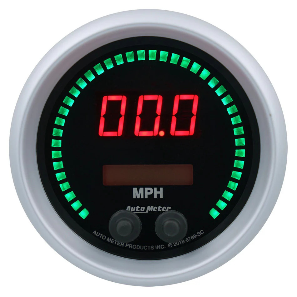 AUTOMETER 6789-SC 3-3/8 Speedometer 260mph Elite Digital SC Series