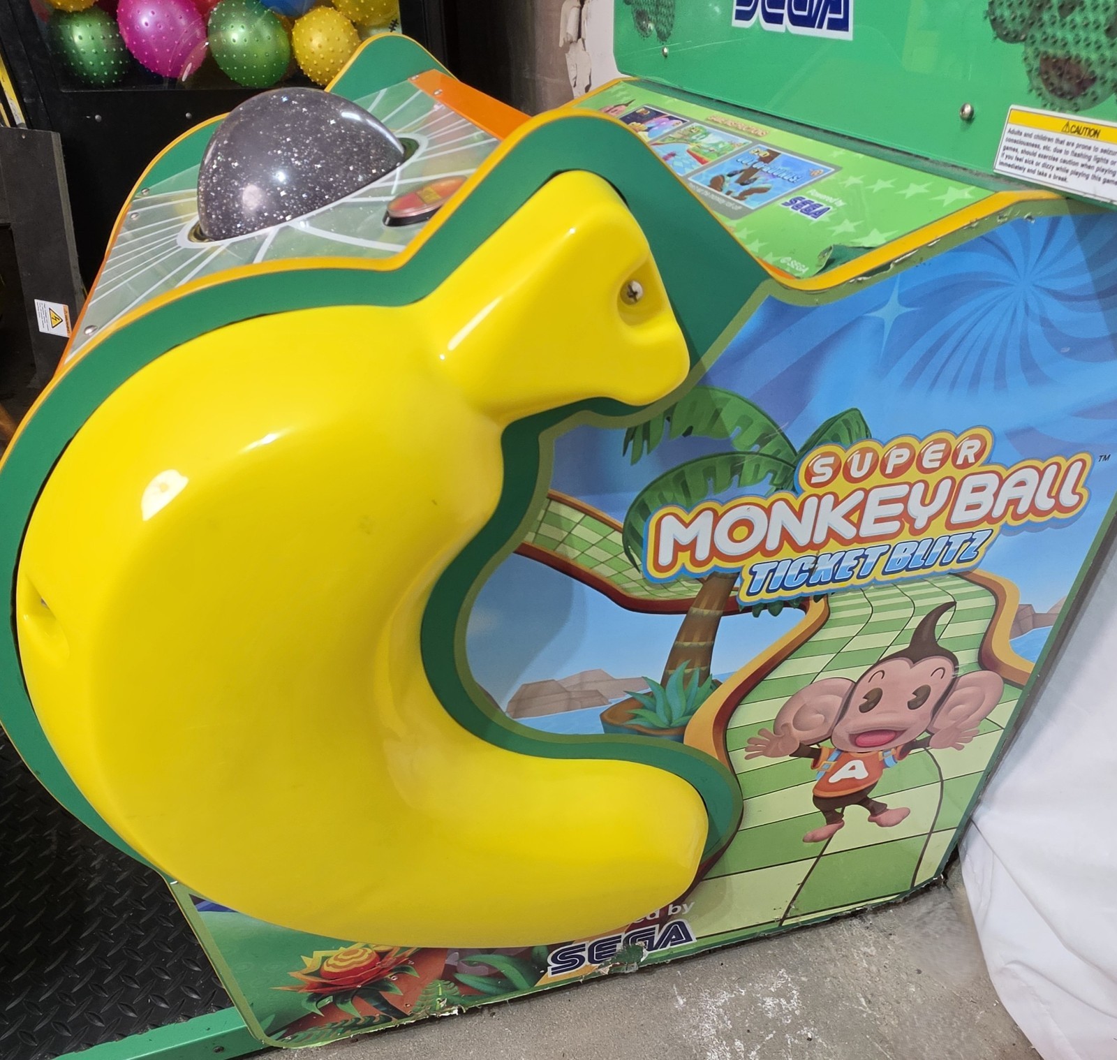 Super Monkey Ball Ticket Blitz Arcade Machine - VERY RARE
