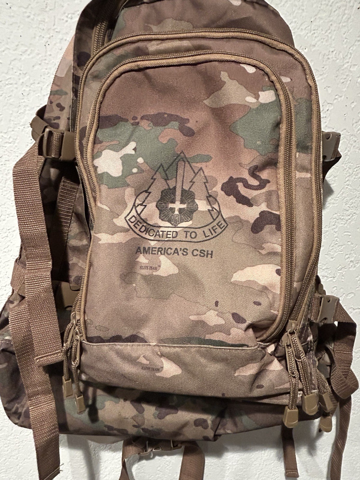 US Army Combat Support Hospital CSH Camo Tactical Bug Out Travel Backpack