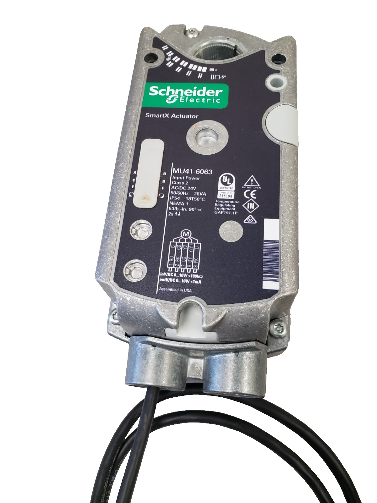 Schneider Electric MU41-6063 Damper Actuator