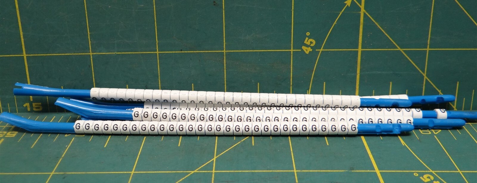 Hellermann Tyton Clip-Tags Wire Marker Letter "G" *Lot of 150* 16ga to 10ga