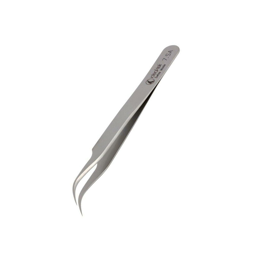 7.SA tweezers 115mm for precision work KLIn: curved IDEAL-TEK