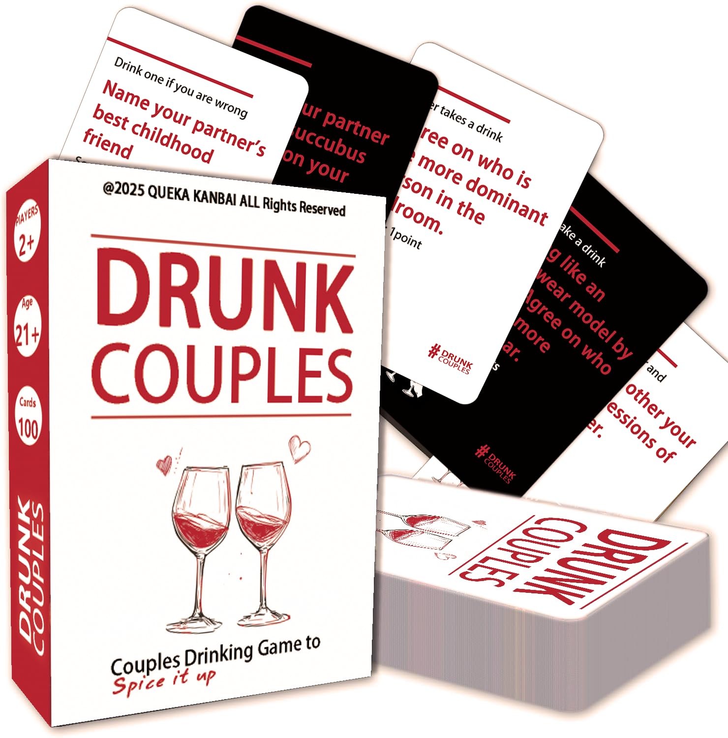 DRUNK COUPLES - Couples Drinking Game to Spice it Up for Date Night, 100 Fun ...