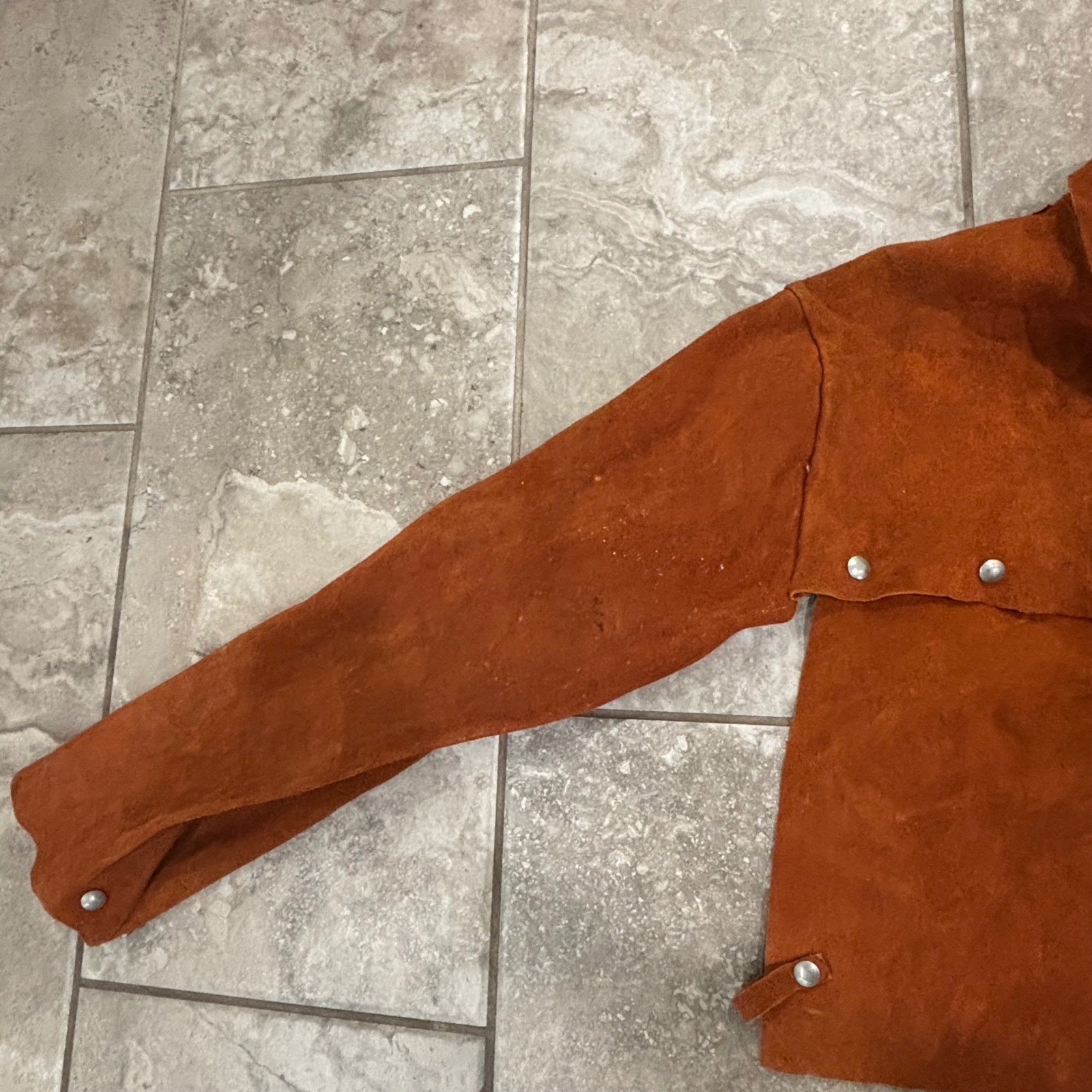 Men's Cowhide Leather Welding Capr Size Large