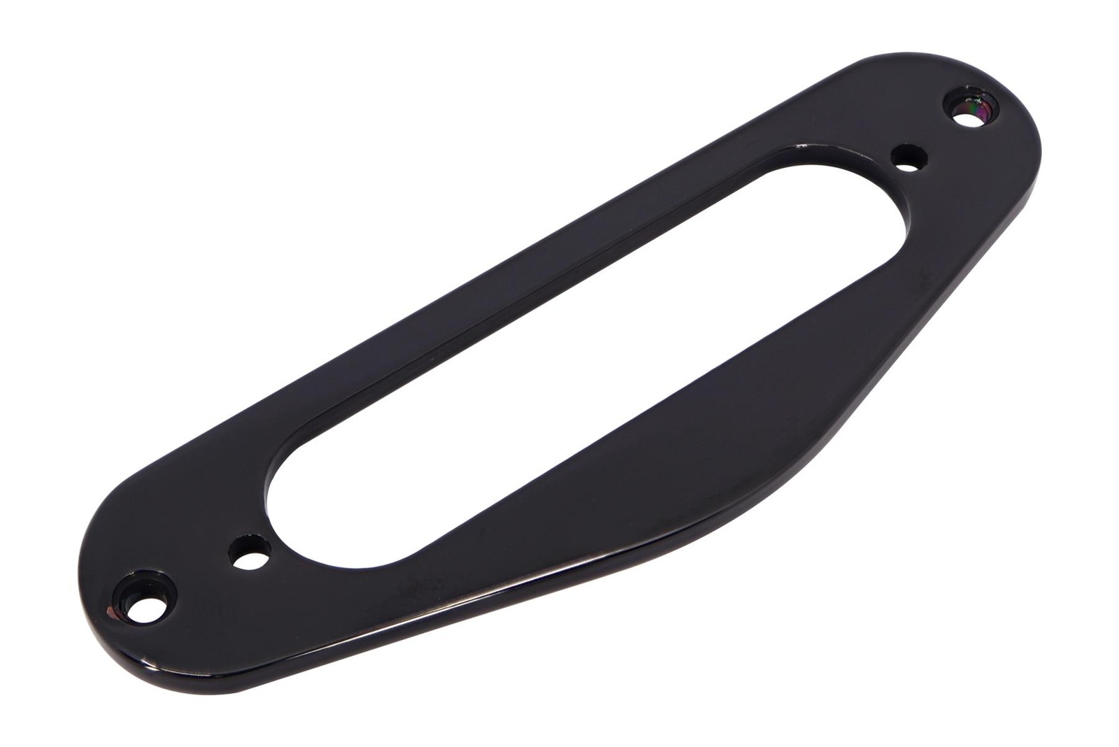 Tele Neck Guitar Pickup Metal Flat Mounting Ring - Black