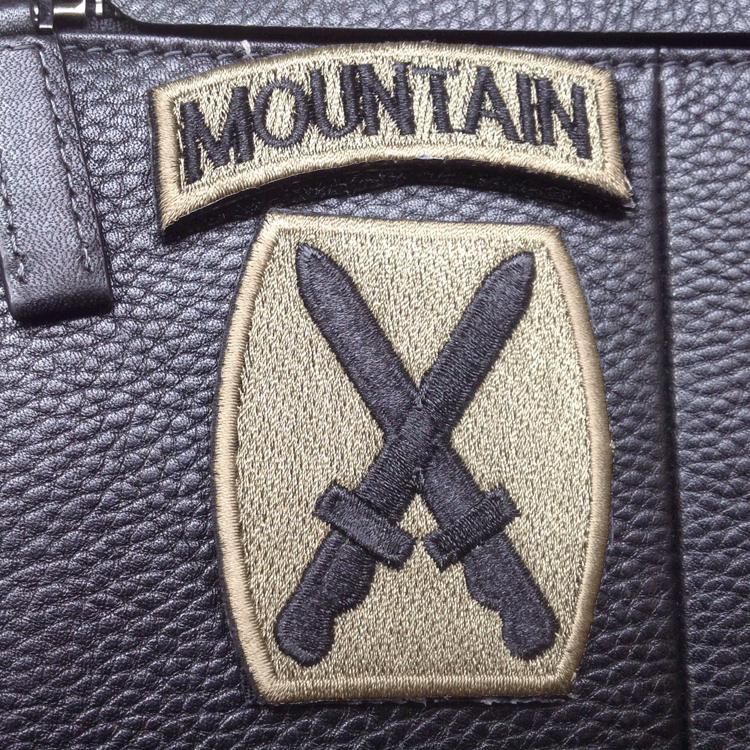 USA 10TH MOUNTAIN DIVISION U.S ARMY Embroidered Hook & Loop PATCH