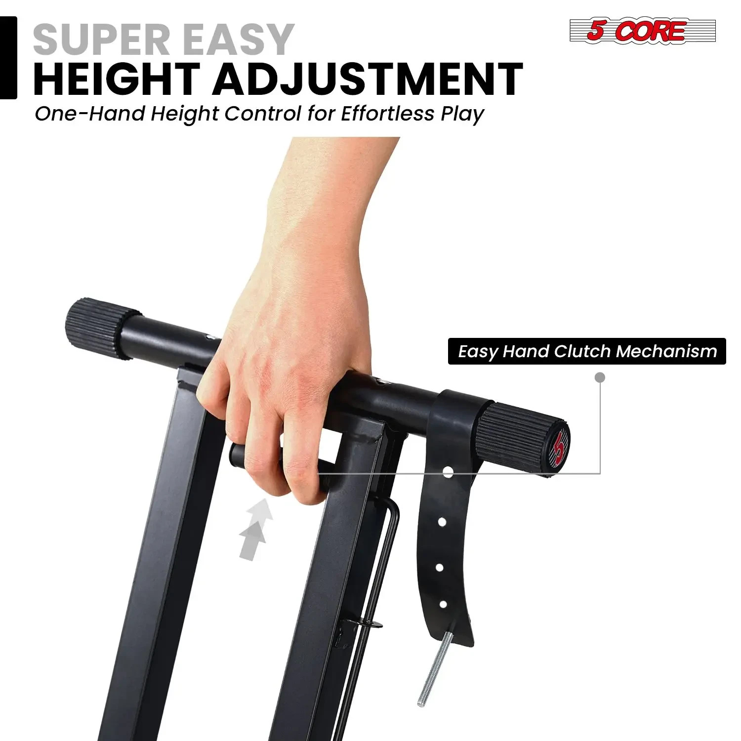 5 Core Keyboard Stand Dual X Shape Adjustable Foldable Key Board Pianos Stands