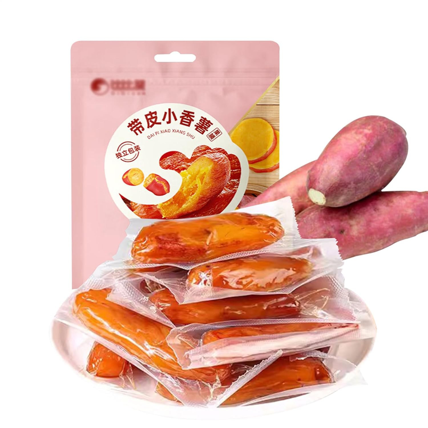 Dried Sweet Potato, Sweet and Chewy Sweet Potato Snack, No Add Sugar, Individual