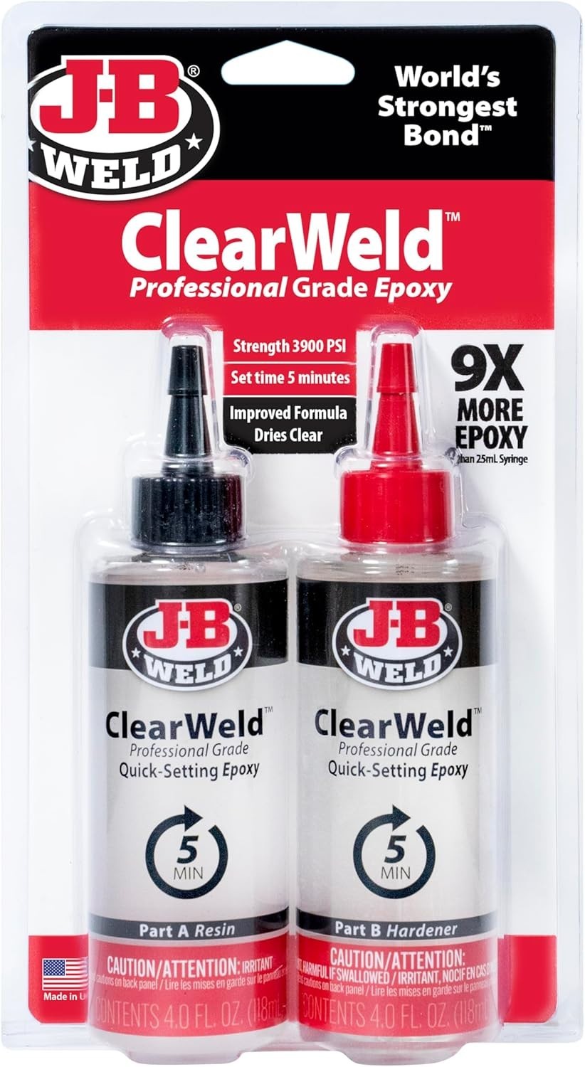 Pro Size ClearWeld 5 Minute Set Epoxy