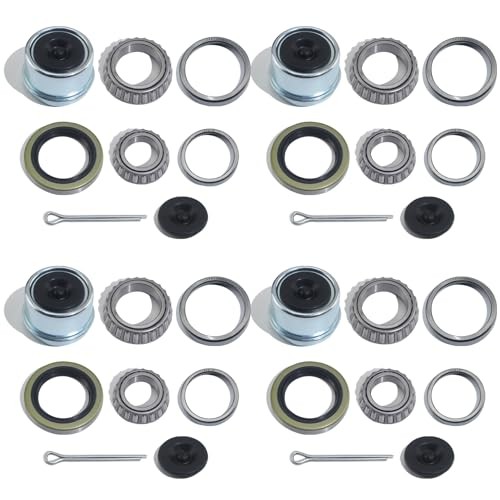 4 Sets L68149/L68111 L44649/L44610 Trailer Hub Bearings Kit for 3500lbs
