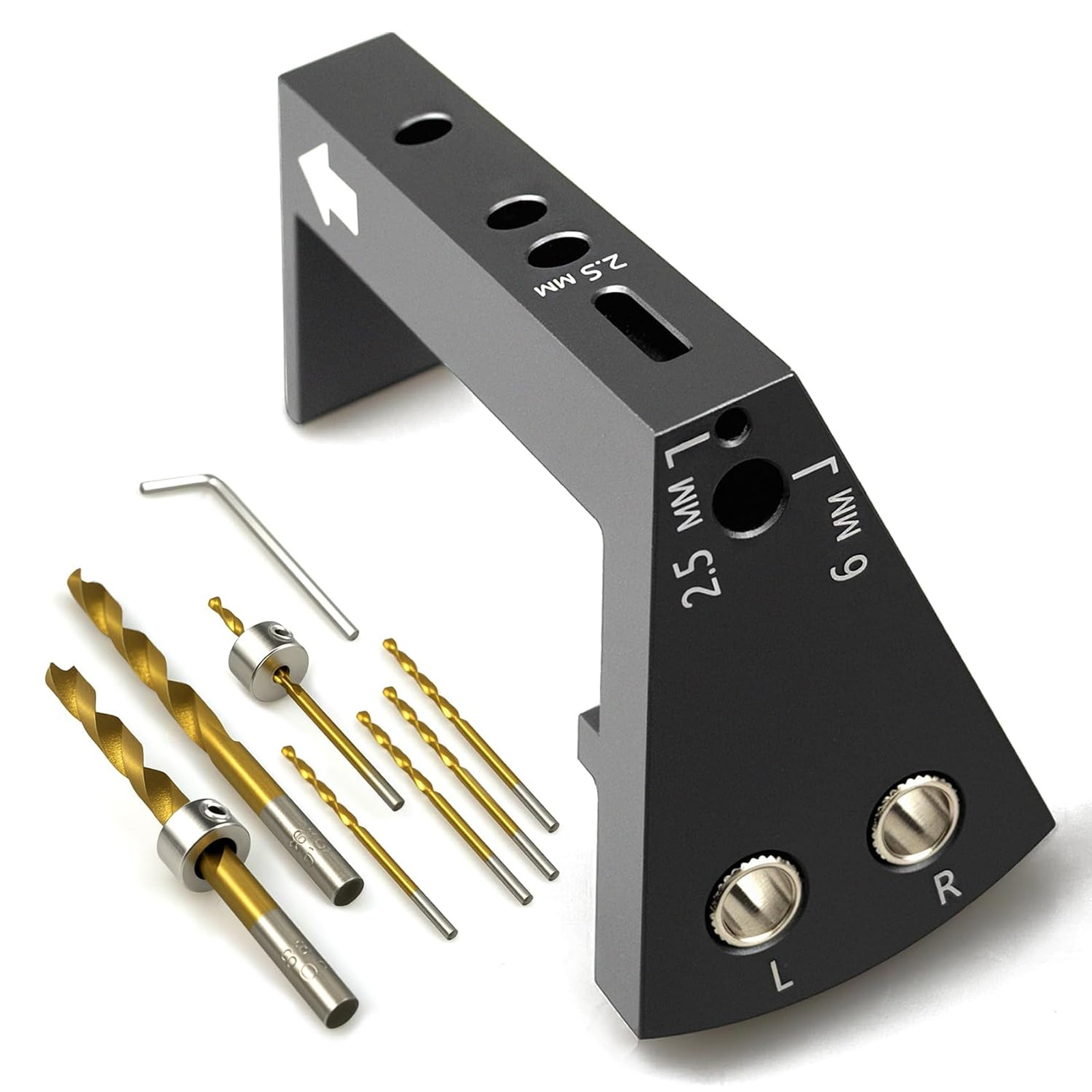 Undermount Drawer Slide Drill Guide Kit Aluminum Alloy Jig for Blum Tandem