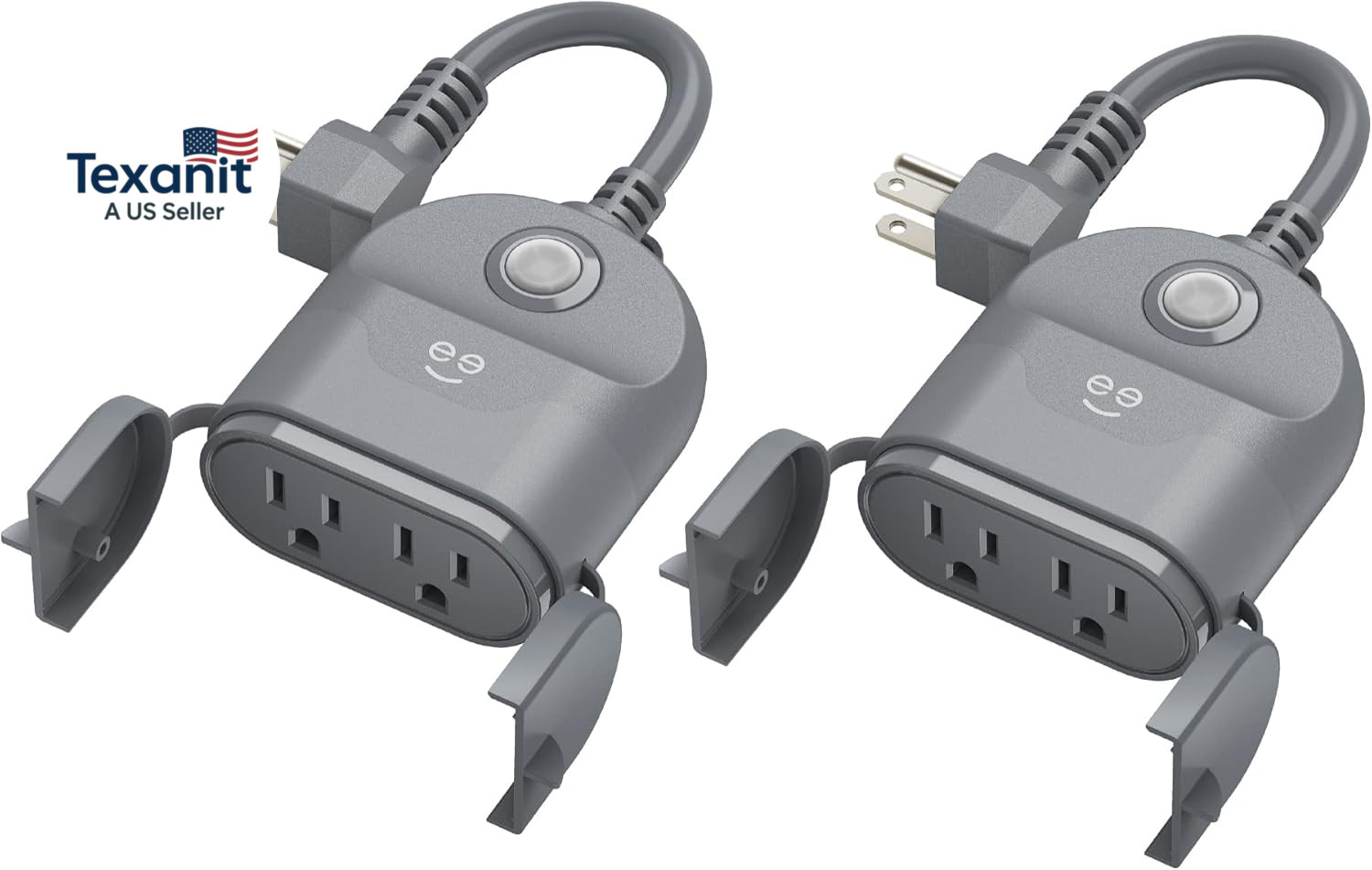 Outdoor Duo Wi-Fi Smart Plug | 2 Weatherproof Outlets, Compatible with Alexa & G