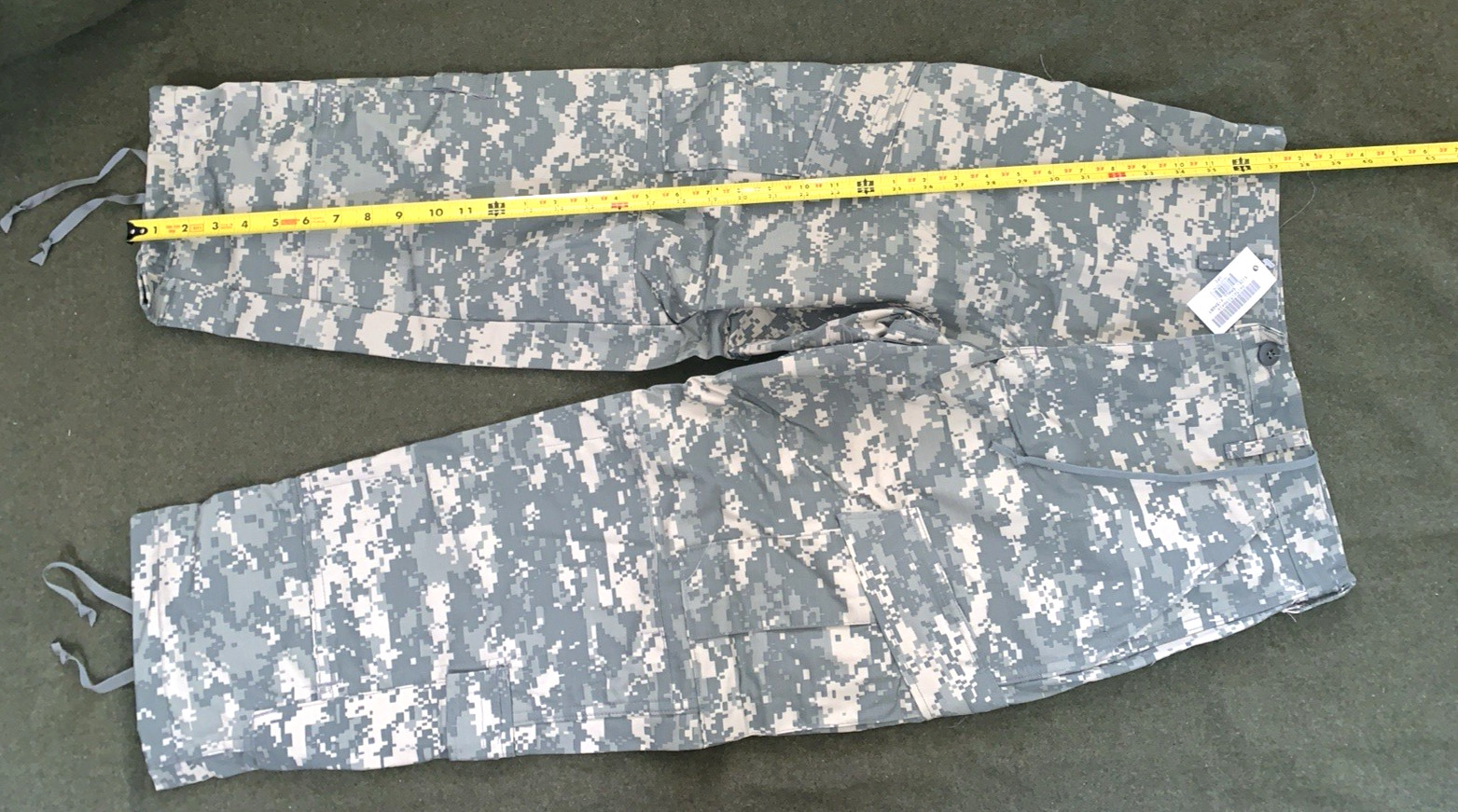 US Army Militar ACU Digital Camo Over Pants Mens Small Extra Short Trousers 8416
