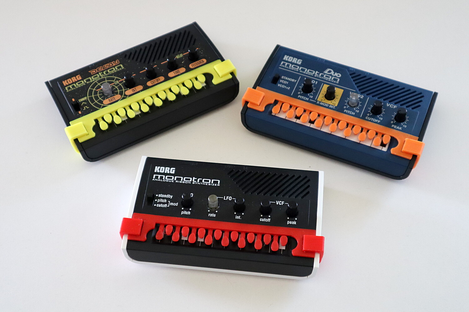 3D printed keyboard for Korg Monotron, Duo, Delay