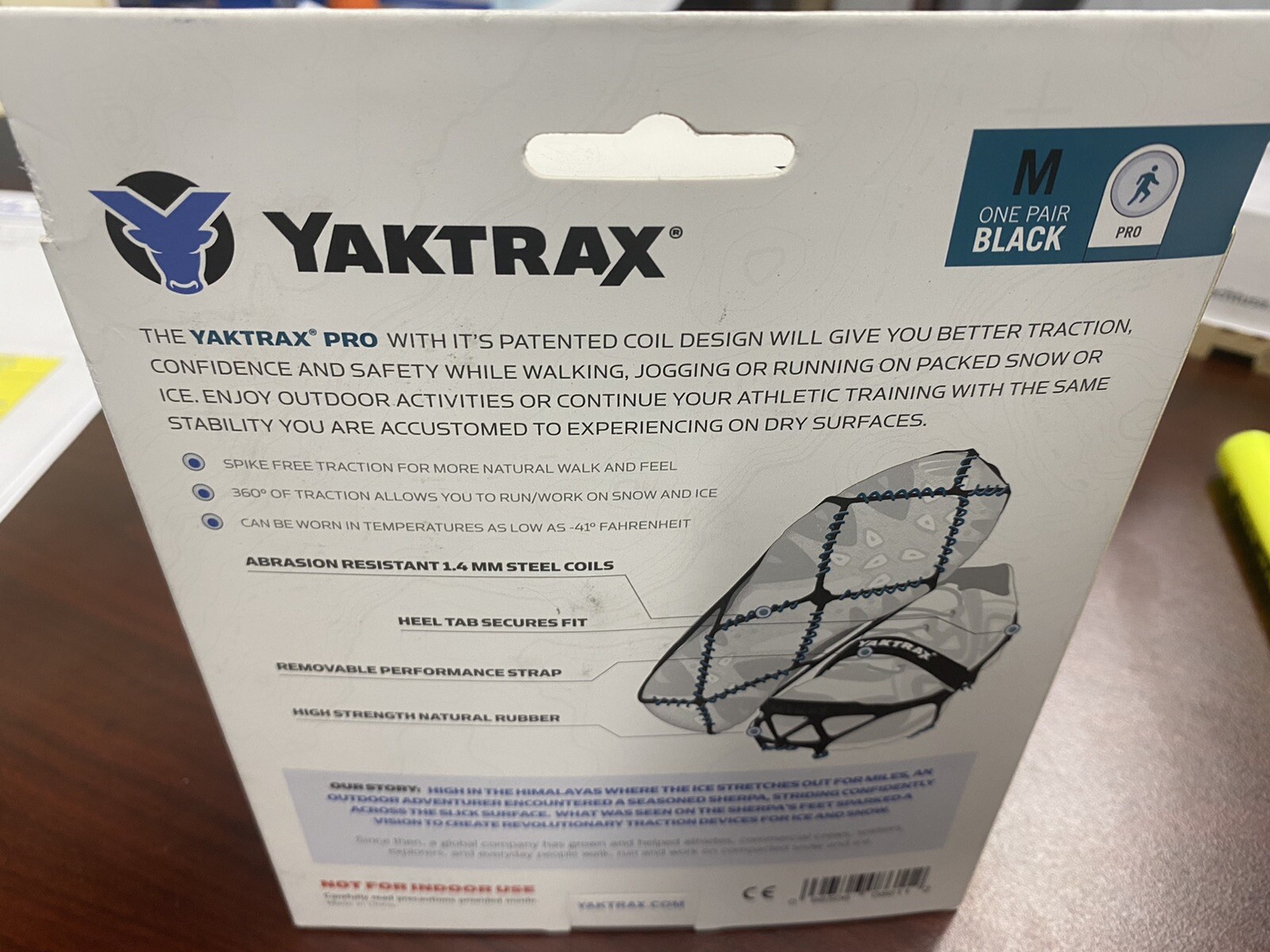YAKTRAX Pro Winter Traction Ice/Snow Size M