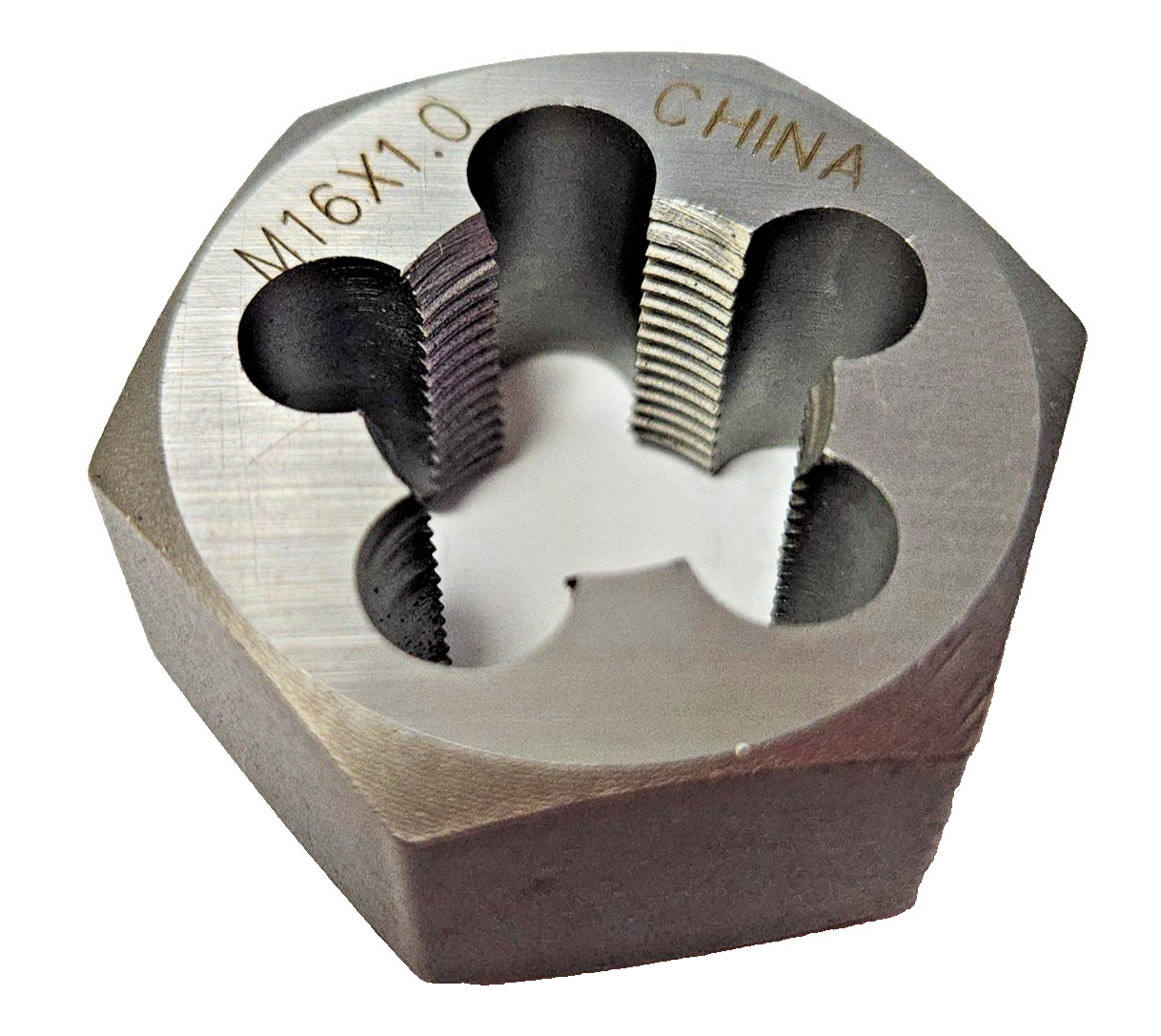 M16 X 1.0 Metric 1.25" Hex Rethread Die 16MM CS RH DWTSMH16X1 by Drill America