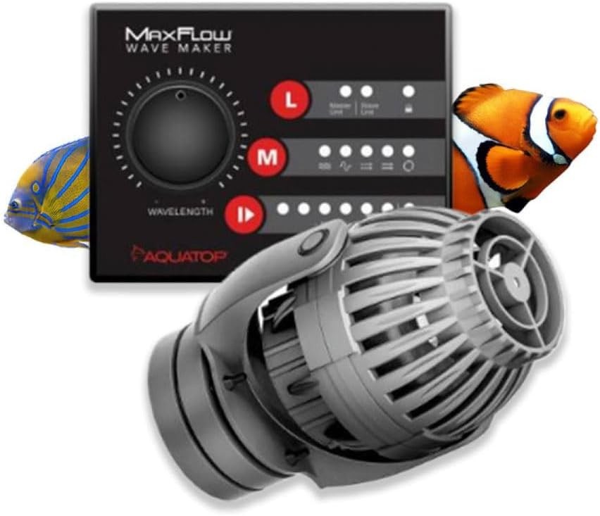 Aquatop MaxFlow MWV-1000 DC Wavemaker Pump with Controller For 25-55 G Aquariums