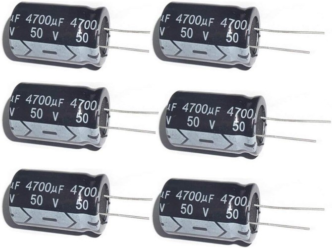 4700uF 50V 22X30mm 105C 5PCS Aluminum Electrolytic Capacitor 4700 MFD