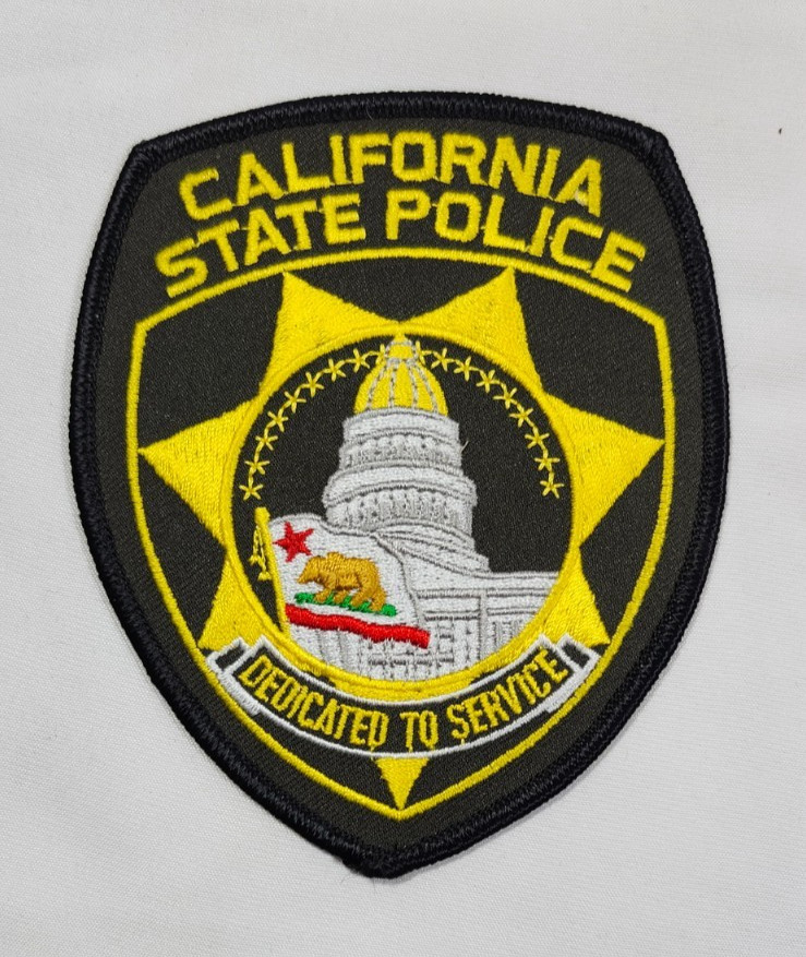 OBSOLETE CALIFORNIA CA. STATE POLICE SHOULDER PATCH STATE CAPITOL *NEW CONDITION