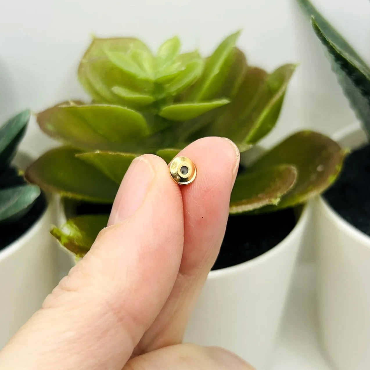 Gold Iron Earring Backs, 6x5mm - US Selle
