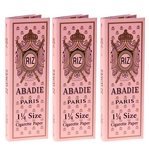 Abadie Paris Cigarette Paper 1 1/4 (79mm) - 3 Pack (96 Leaves Total)