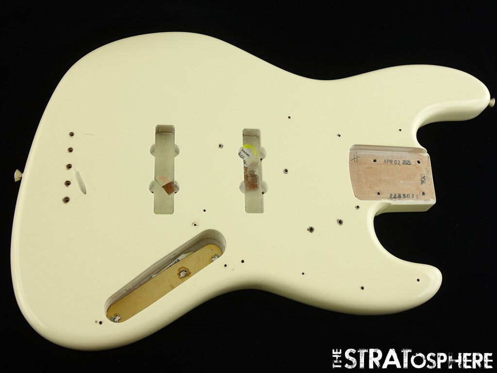 Fender AV II American Vintage 1966 Jazz J BASS BODY, Olympic White