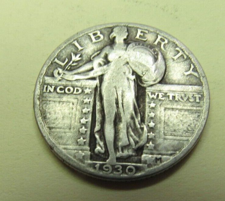 UNITED STATES 1930 STANDING LIBERTY QUARTER  FINE CONDITION NICE EYE APPEAL*