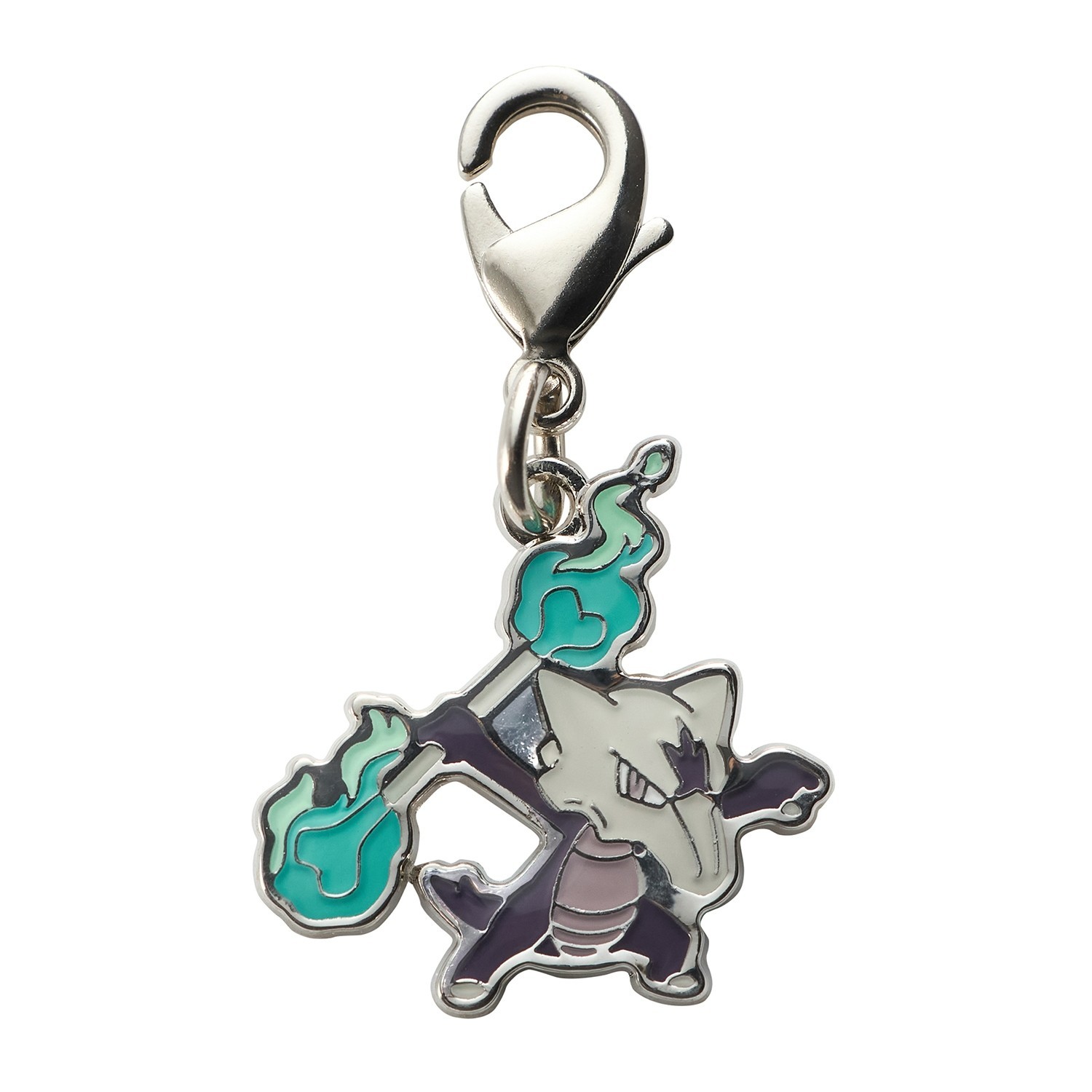 Pokemon Center National Zukan Metal Charm A105 Marowak Alola