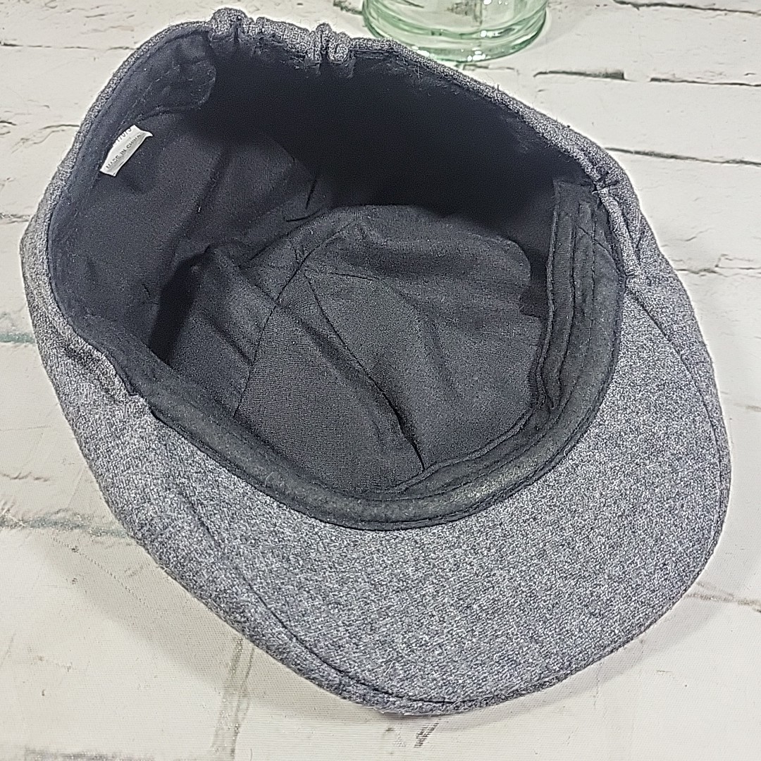 Retro Flat Cap Mens OSFM Gray Fitted Gentlemens Gangster Golf Cap