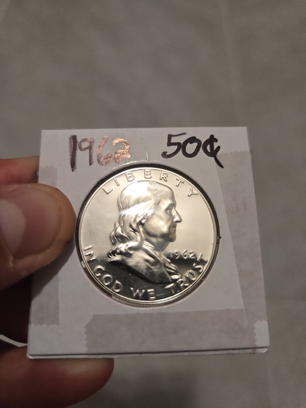 1962 P Silver Ben Franklin Half Dollar
