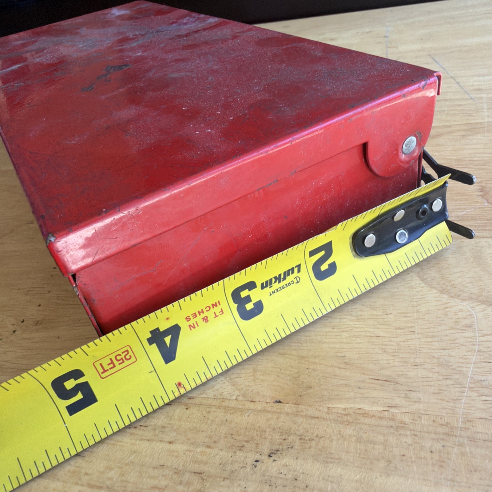 Williams Tools Metal Socket Case ONLY for 1/4" Drive Socket Set Red WSM-1 USA