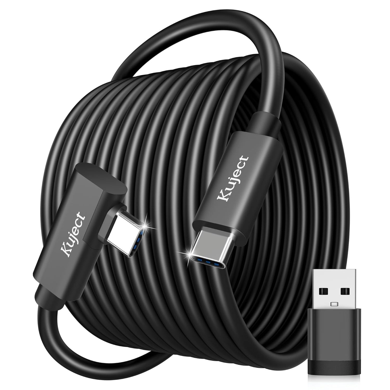 Flexible 16FT USB 3.0 Link Cable for Oculus Quest & Pico 4 - Fast Data Transfer