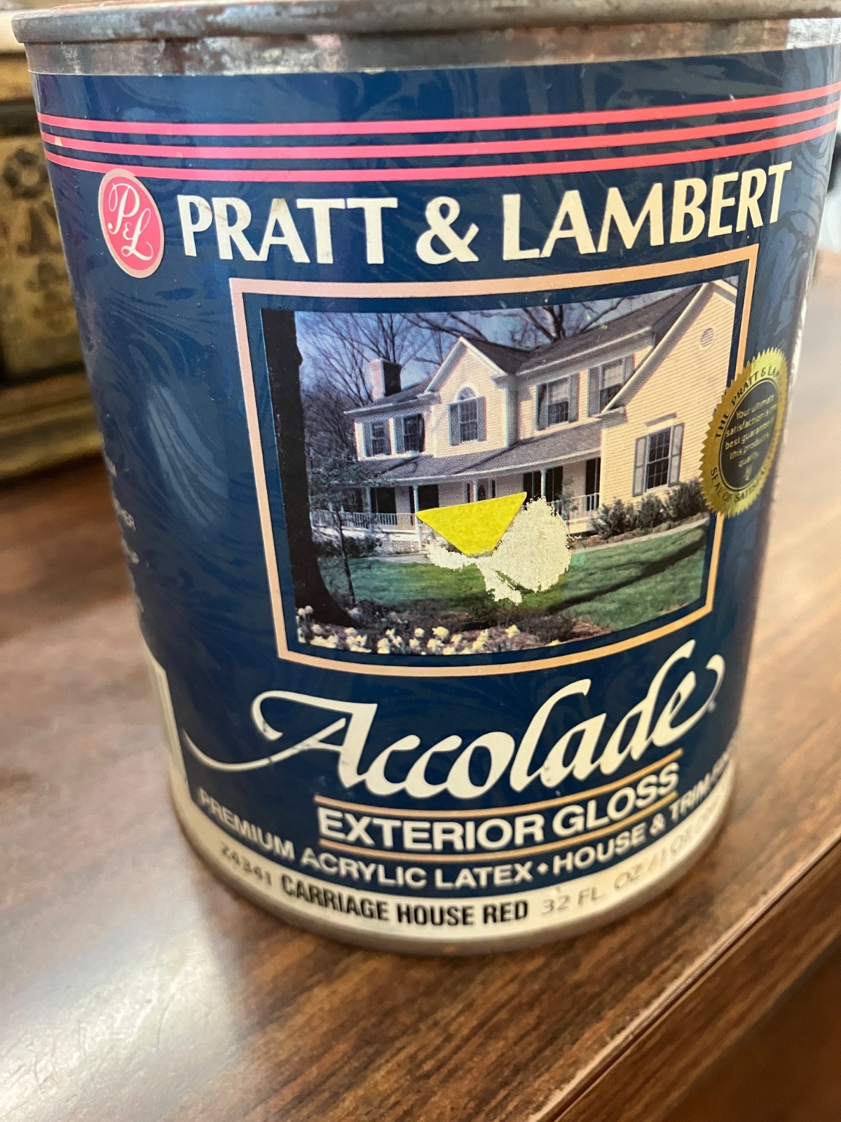 Pratt & Lambert Accolade Exterior Paint Carriage House Red 1 Qt –