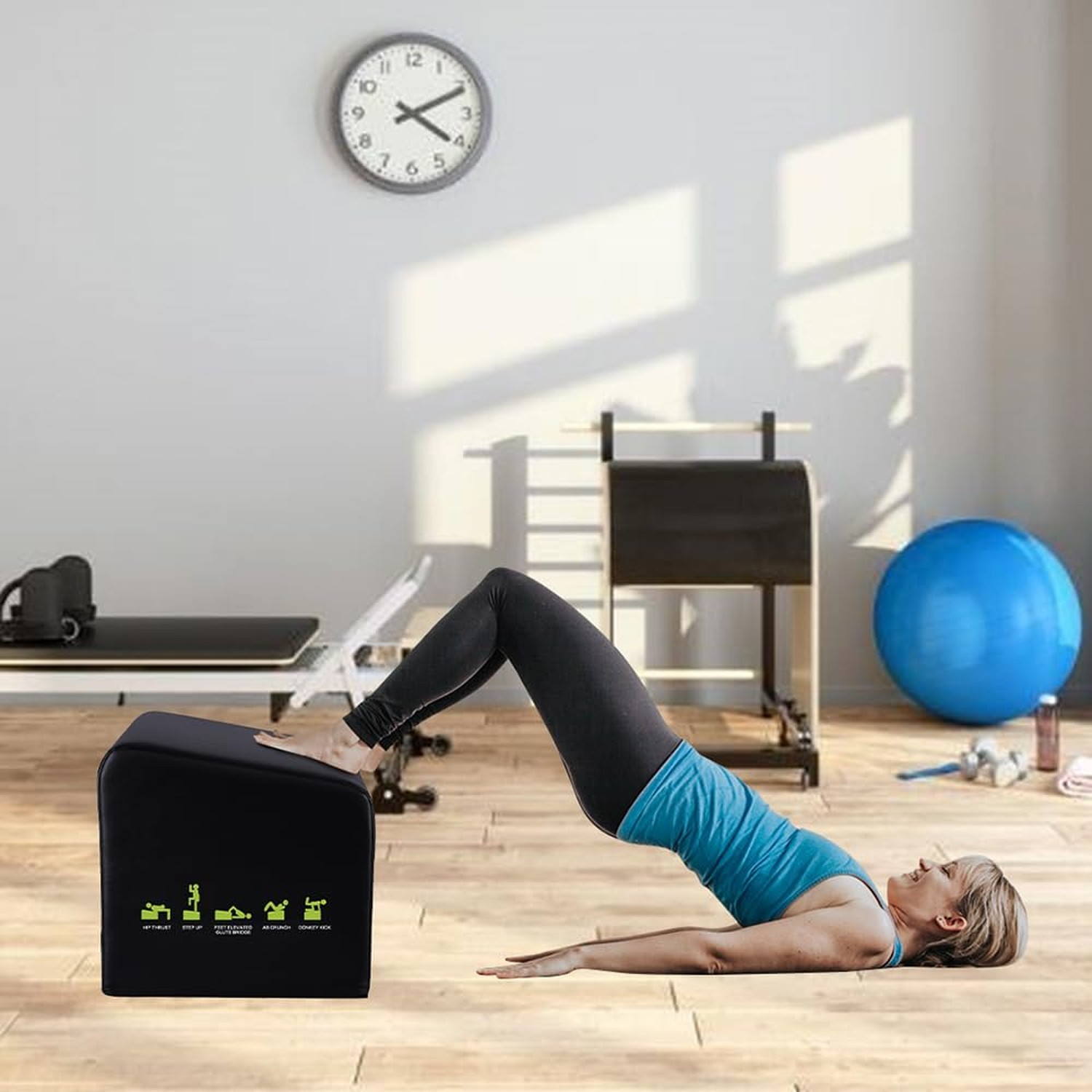 Hip Thrust Machine & Glute Bridge Exercise Machine, Hip Thrust Bench Booty Wo...