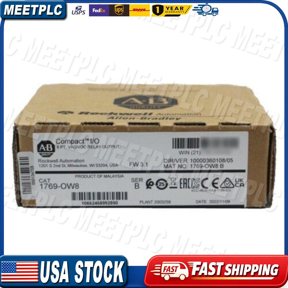 AB 1769-OW8 Ser B CompactLogix Relay Output Module 1769OW8 New Sealed USA