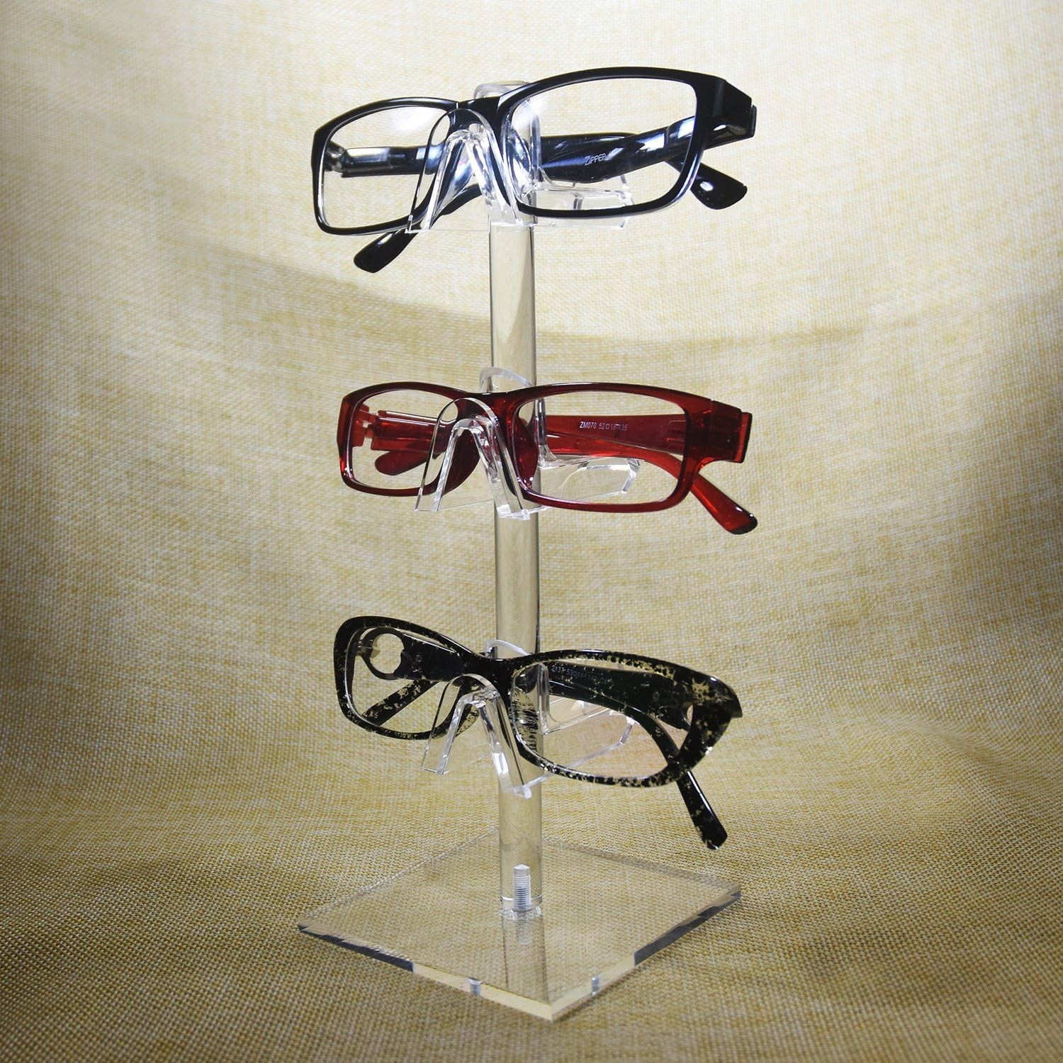 Acrylic 2-Piece Eyewear Stand for 6 Frames - Stylish and Functional