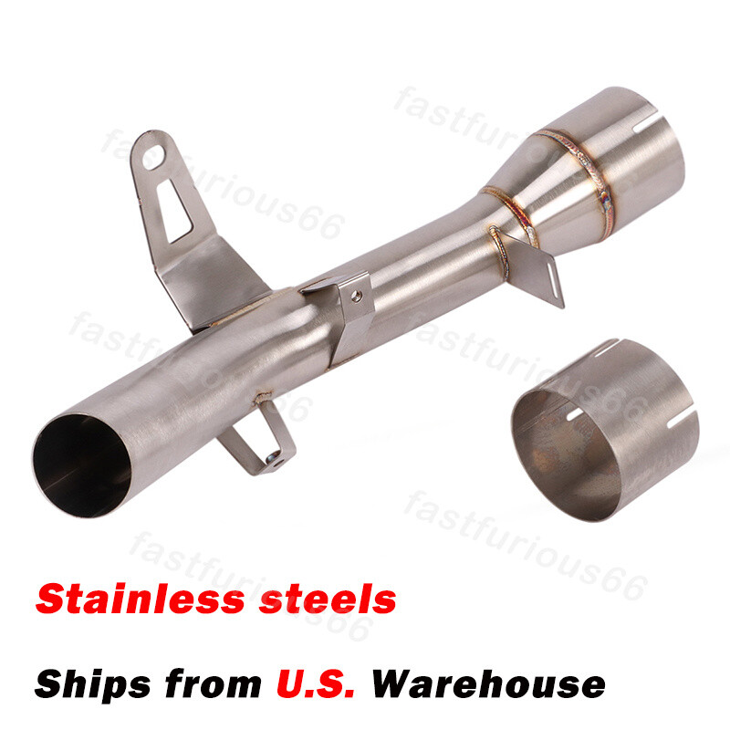 For Kawasaki Z900RS 18-2025 Motorcycle Exhaust Mid Connect Link Pipe Steel Tube
