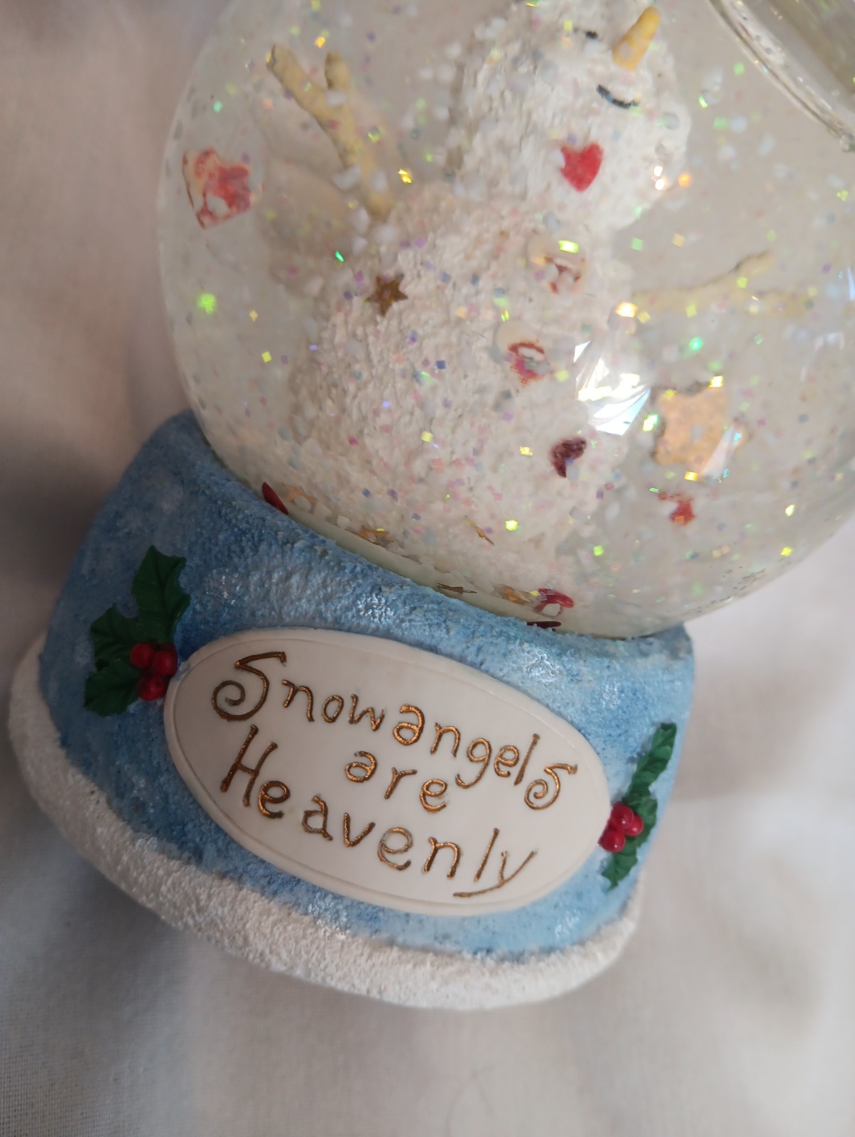 Vintage 1998 HEAVENLY  Frosty the Snowman Musical Snowman  Snowglobe Working