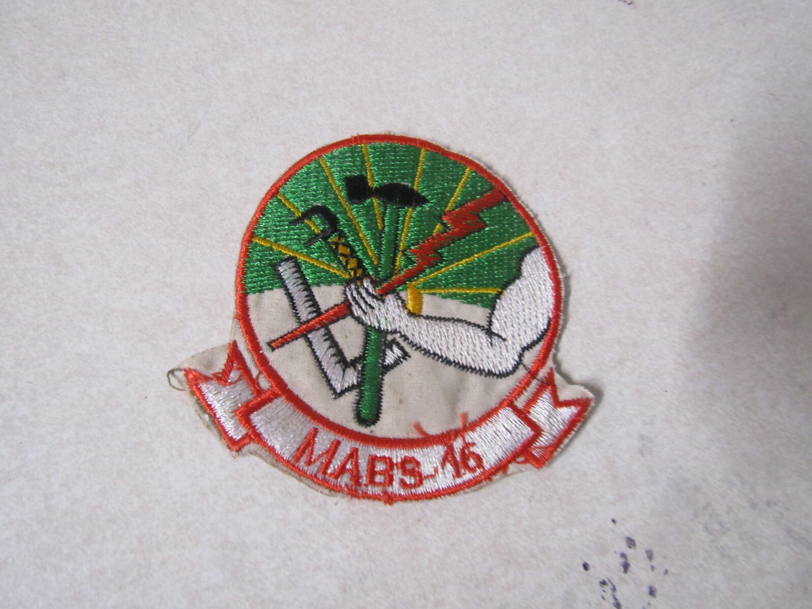 MILITARY PATCH SEW ON OLD VIETNAM ERA MAB9-46