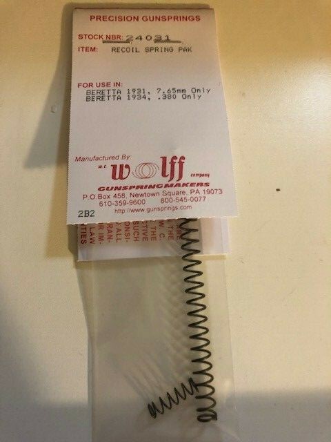 Wolff Beretta 1931 1934 Factory Standard Recoil Spring 24031