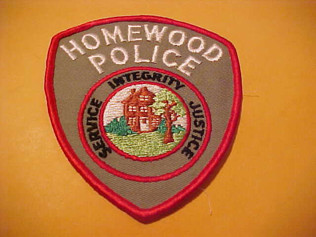 HOMEWOOD ILLINOIS POLICE PATCH SHOULDER SIZE UNUSED