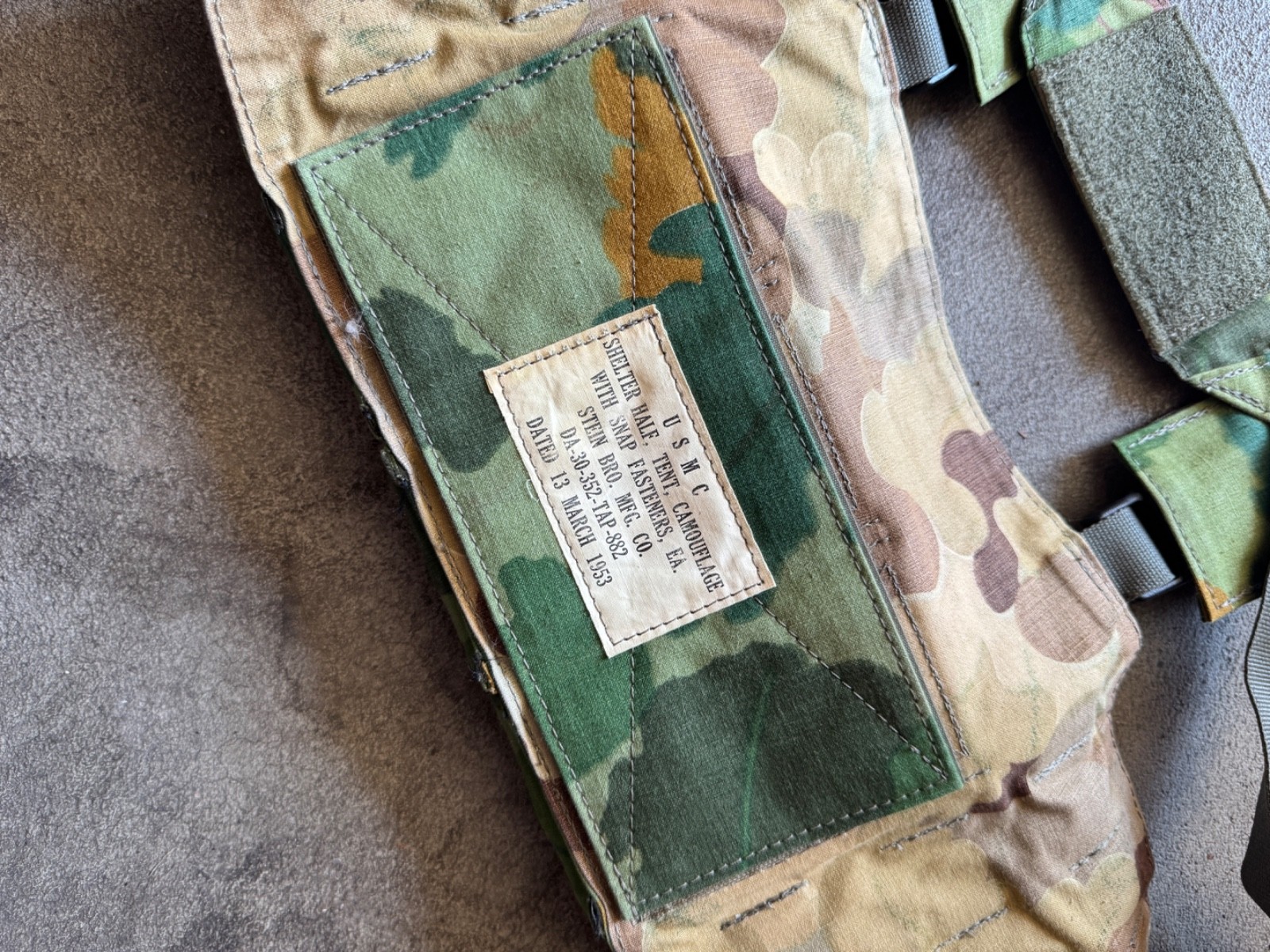 Custom Mitchell Pattern Camouflage Chest Rig and Boonie Hat