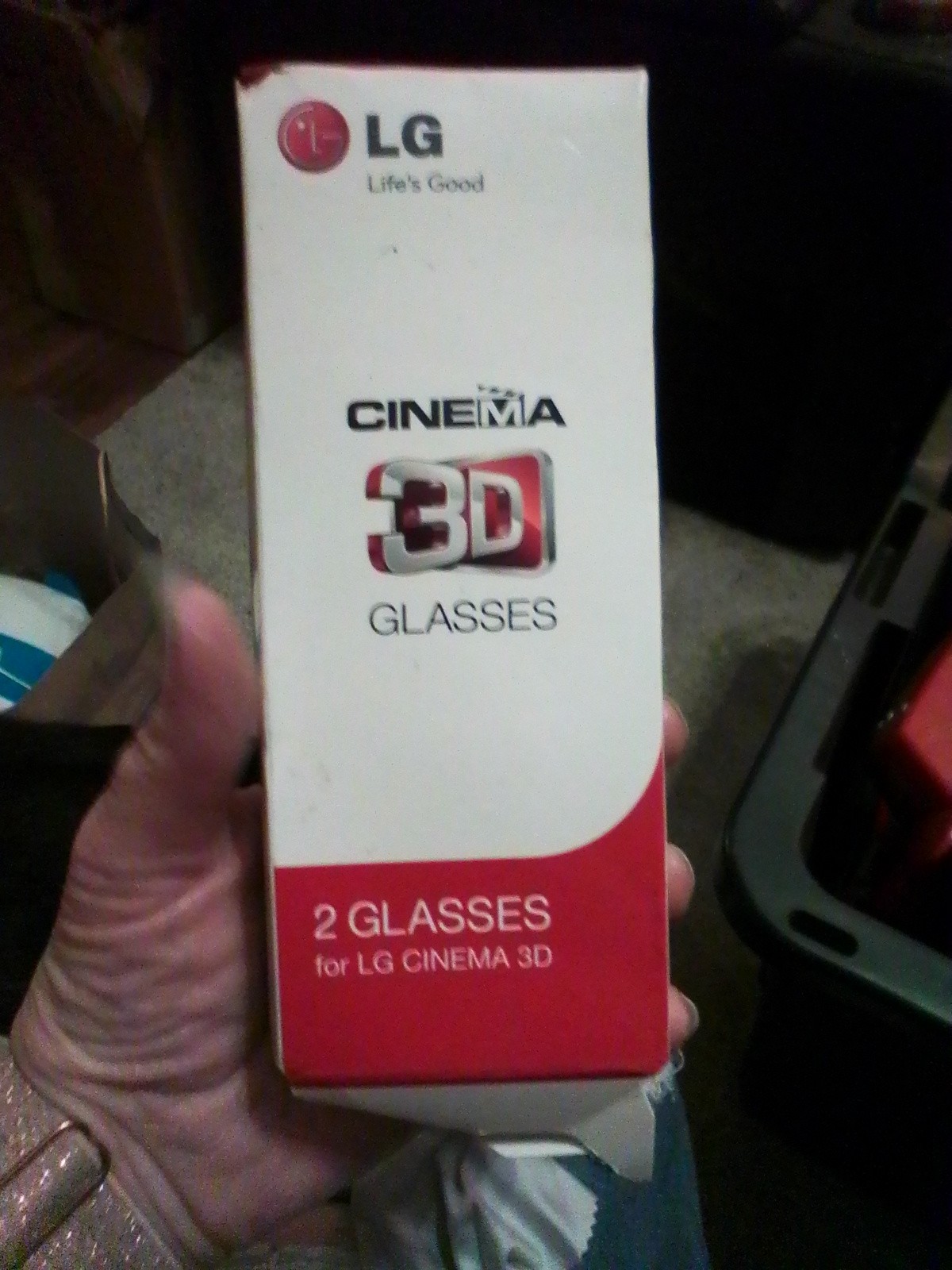 "LG Cinema" 3D Glasses Light Weight - 2 Glasses Bundle - New in Box